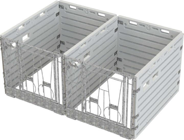 KERBL Modulare Kälberbox (Doppelbucht)